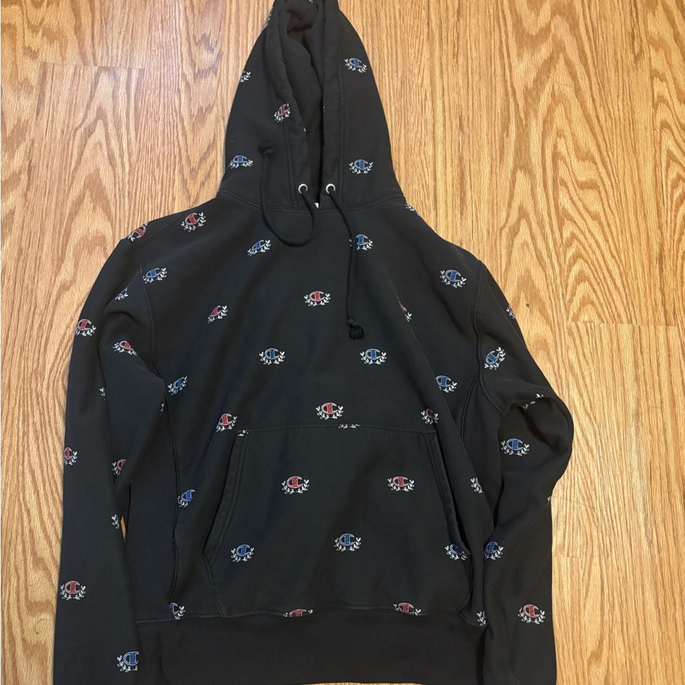 Champion Black Reverse Weave Hoodie
